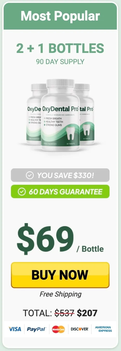 OxyDental Pro 3 bottles